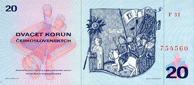 20 Korun   1970 1971   back